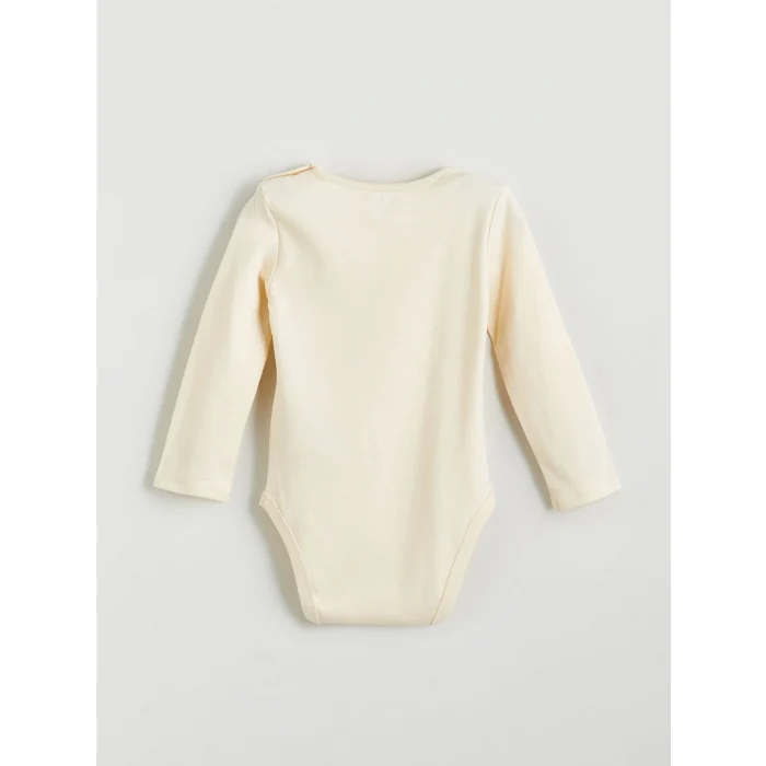 LCW baby Pembe Kalp ve Ayıcık Baskılı Kız Uzun Kollu Kız Bebek Çıtçıtlı Body 2li