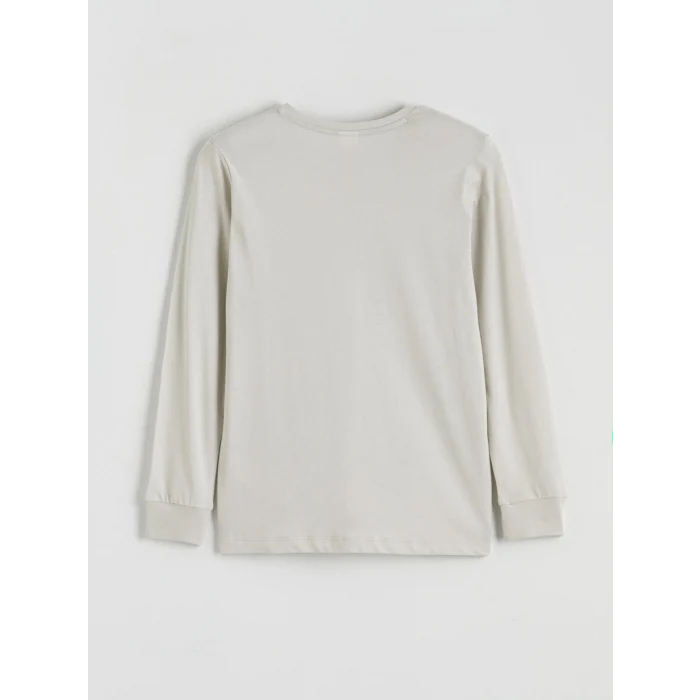 LCW Kids Gri Bisiklet Yaka Erkek Çocuk Pijama Takımı