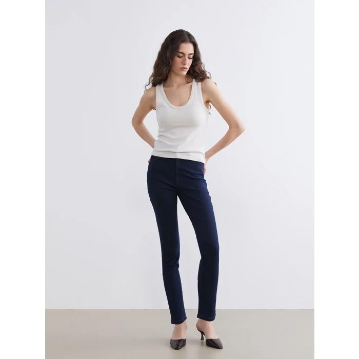 LCWAIKIKI Classic Siyah Slim Fit Kadın Jean Pantolon