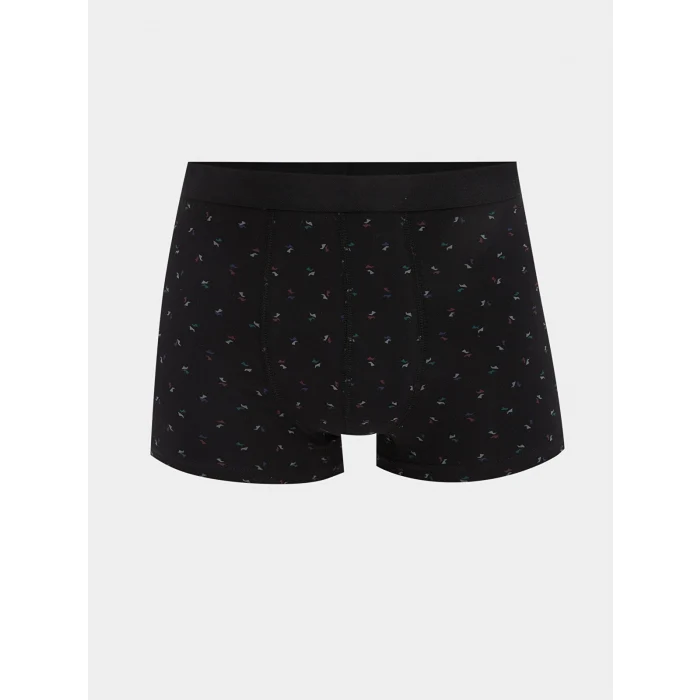 LC WAIKIKI Siyah Standart Kalıp Pamuklu Esnek Erkek Boxer 3lü