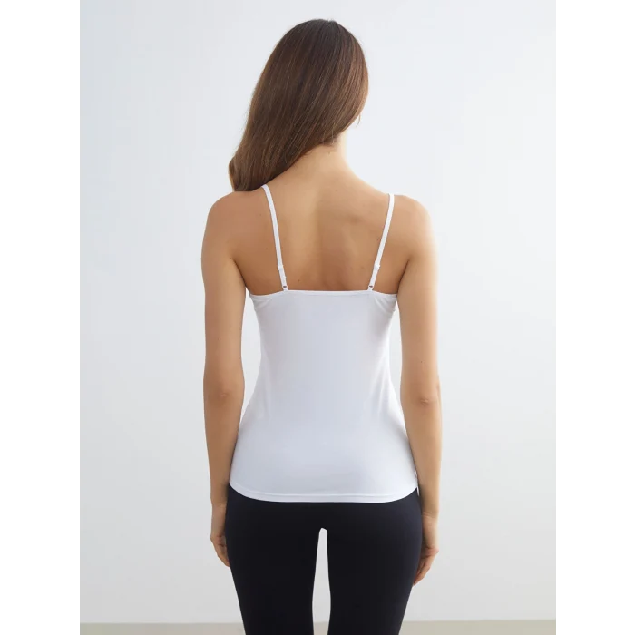 LCW DREAM Beyaz U Yaka Askılı Kadın Atlet