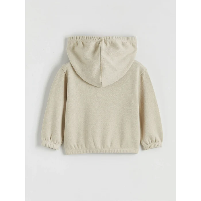 LCW baby Bej Kapüşonlu Erkek Bebek Eşofman Takımı