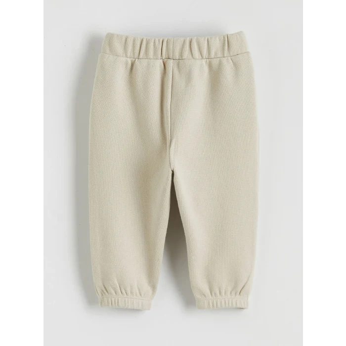 LCW baby Bej Kapüşonlu Erkek Bebek Eşofman Takımı