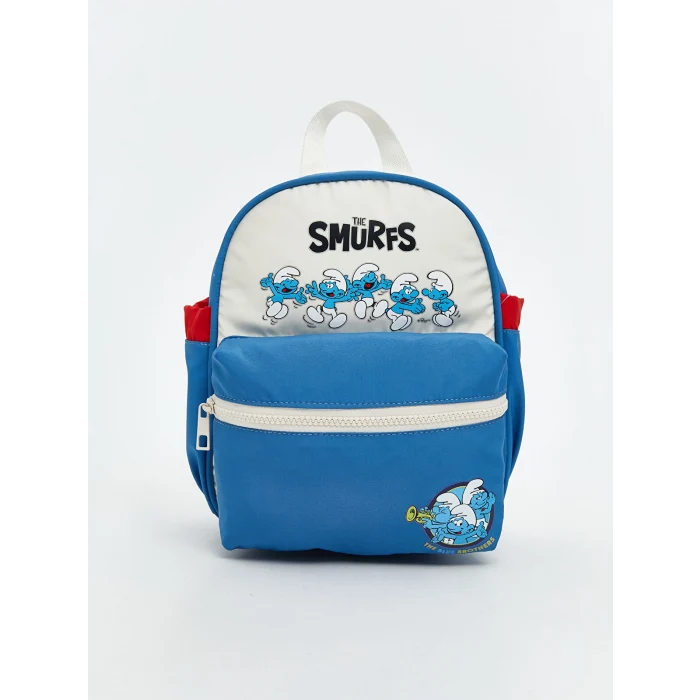 LCW ACCESSORIES Ekru Şirinler Baskılı Erkek Çocuk Okul Çantası