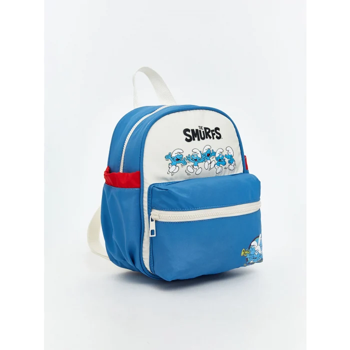 LCW ACCESSORIES Ekru Şirinler Baskılı Erkek Çocuk Okul Çantası