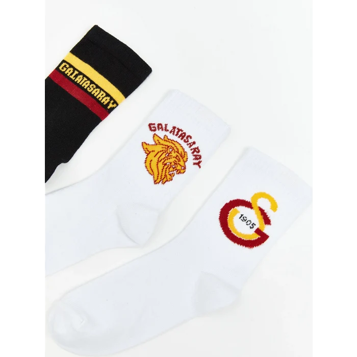 LCW Kids Karışık Galatasaray Desenli Erkek Çocuk Soket Çorap 5li