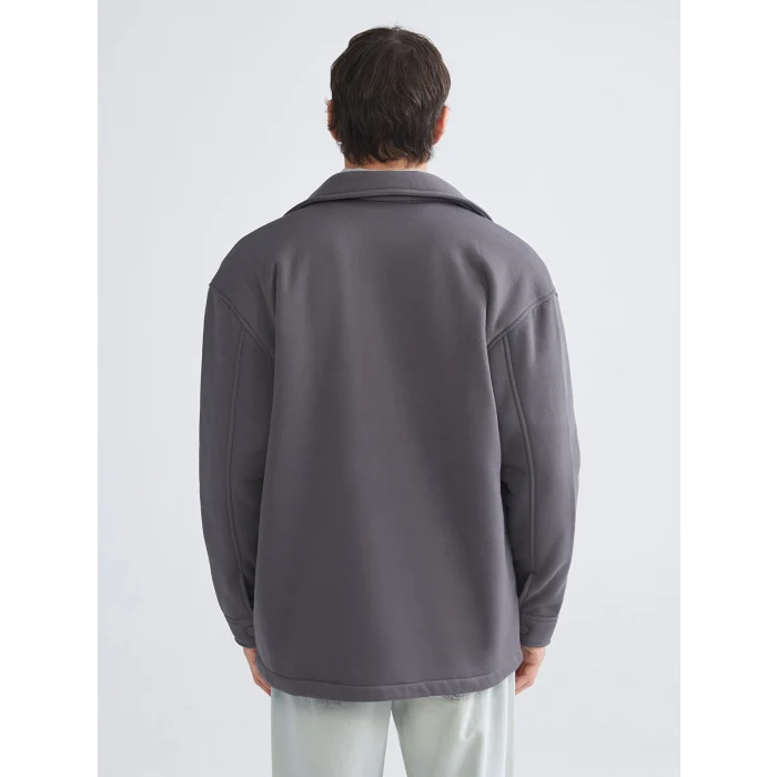 XSIDE Antrasit Rahat Kalıp Erkek Gömlek Ceket