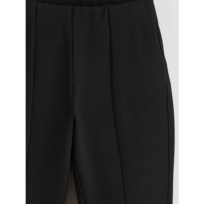 LCW Vision Siyah Yüksek Bel İspanyol Paça Kadın Tayt Pantolon
