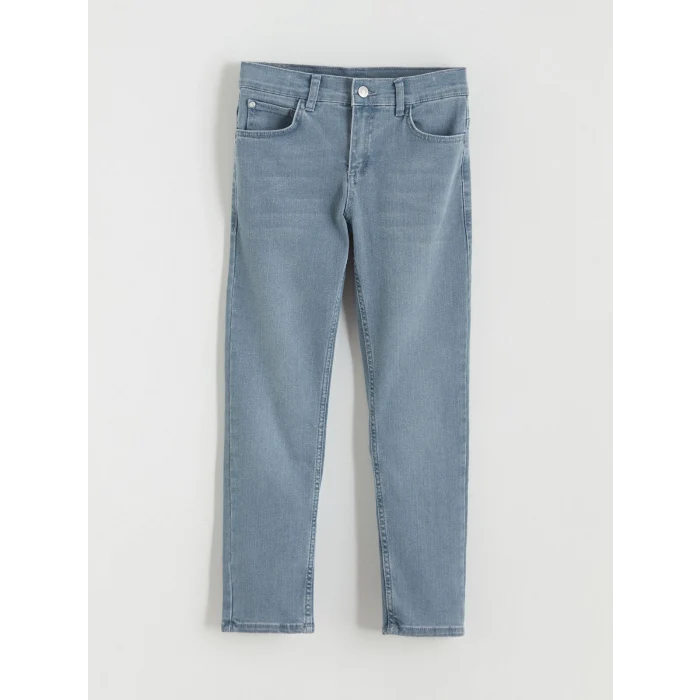 LCW Kids Gri Slim Fit Erkek Çocuk Jean Pantolon