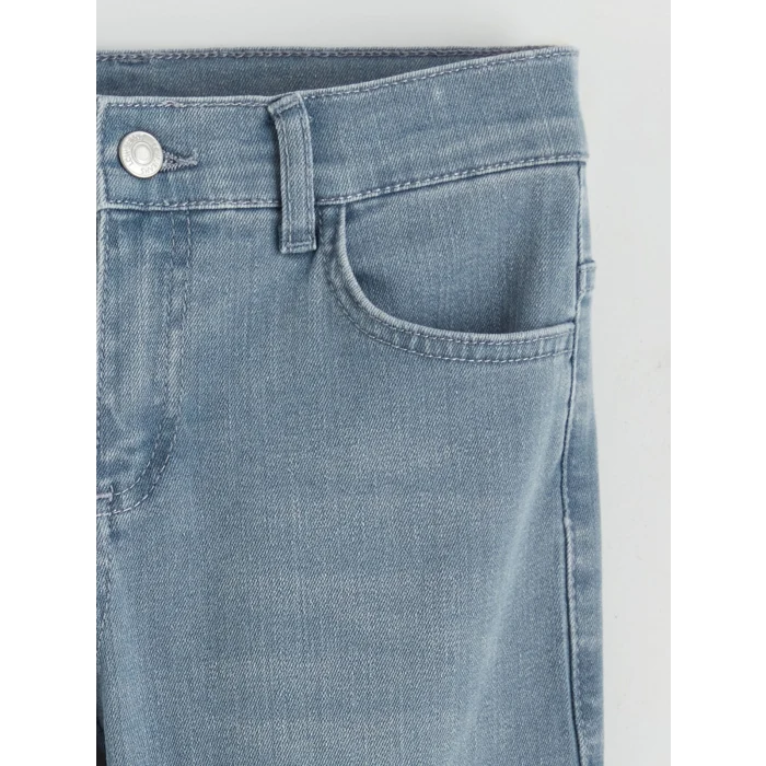 LCW Kids Gri Slim Fit Erkek Çocuk Jean Pantolon