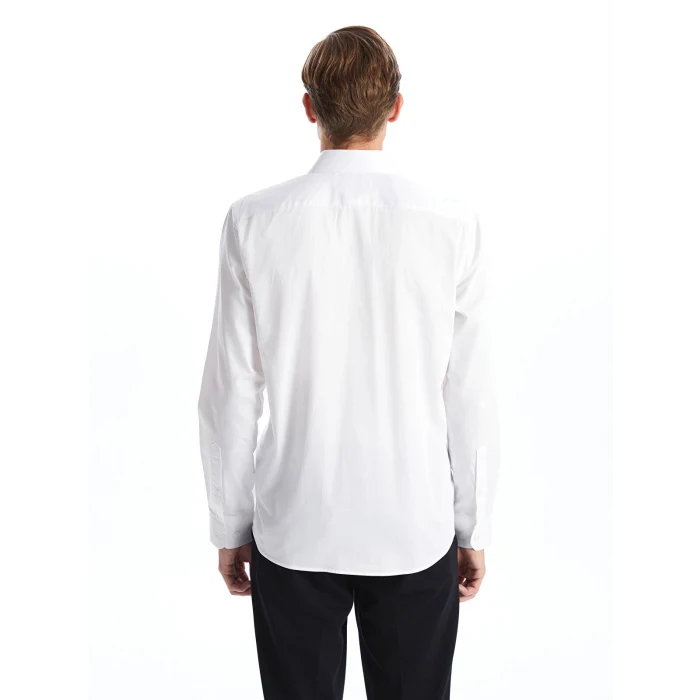 LCW BUSINESS Beyaz Slim Fit Uzun Kollu Erkek Gömlek