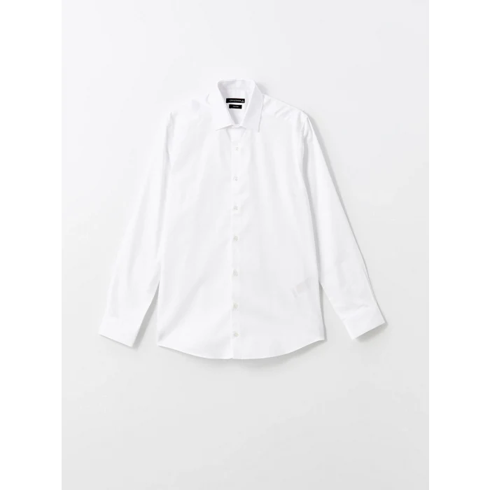 LCW BUSINESS Beyaz Slim Fit Uzun Kollu Erkek Gömlek