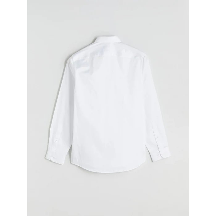 LCW BUSINESS Beyaz Slim Fit Uzun Kollu Erkek Gömlek