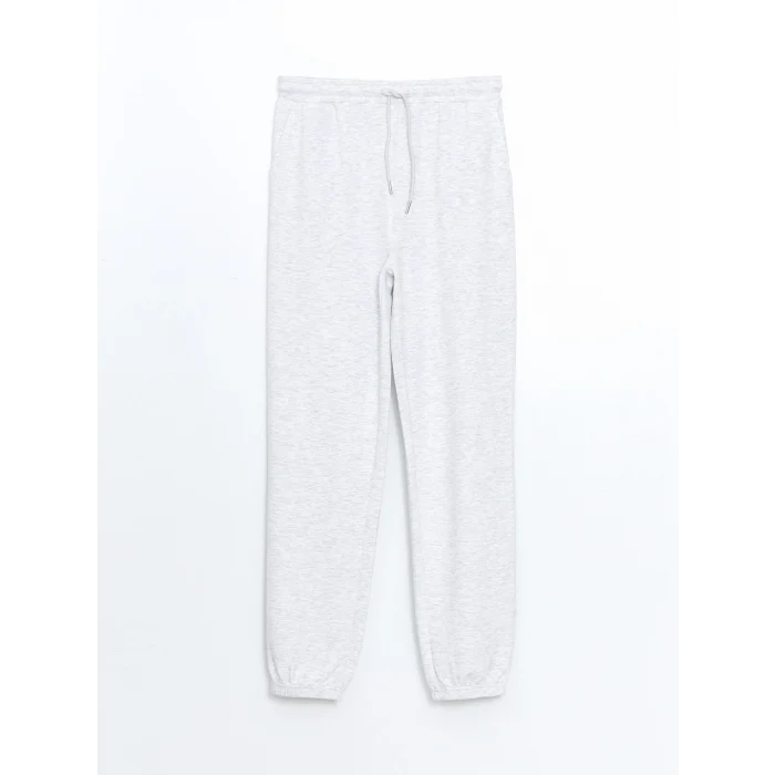 LCWAIKIKI Classic Beyaz Beli Lastikli Kadın Jogger Eşofman Altı