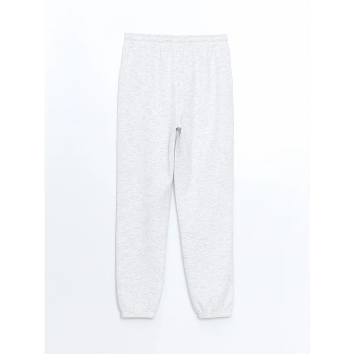 LCWAIKIKI Classic Beyaz Beli Lastikli Kadın Jogger Eşofman Altı