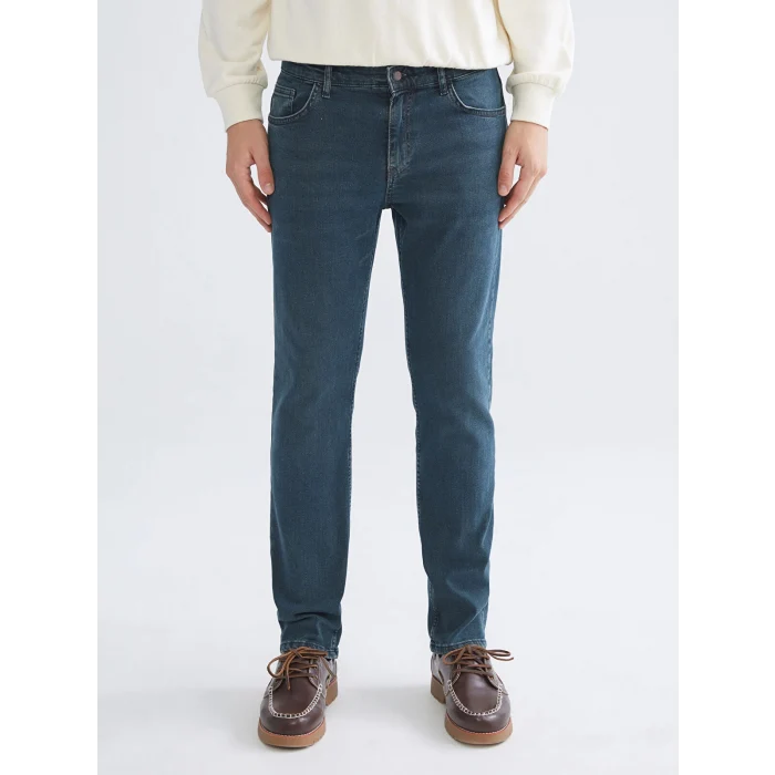 LCW Jeans Yeşil Büyük Beden Regular Fit Erkek Jean Pantolon