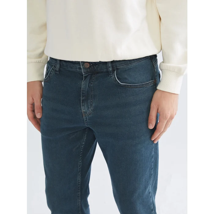 LCW Jeans Yeşil Büyük Beden Regular Fit Erkek Jean Pantolon