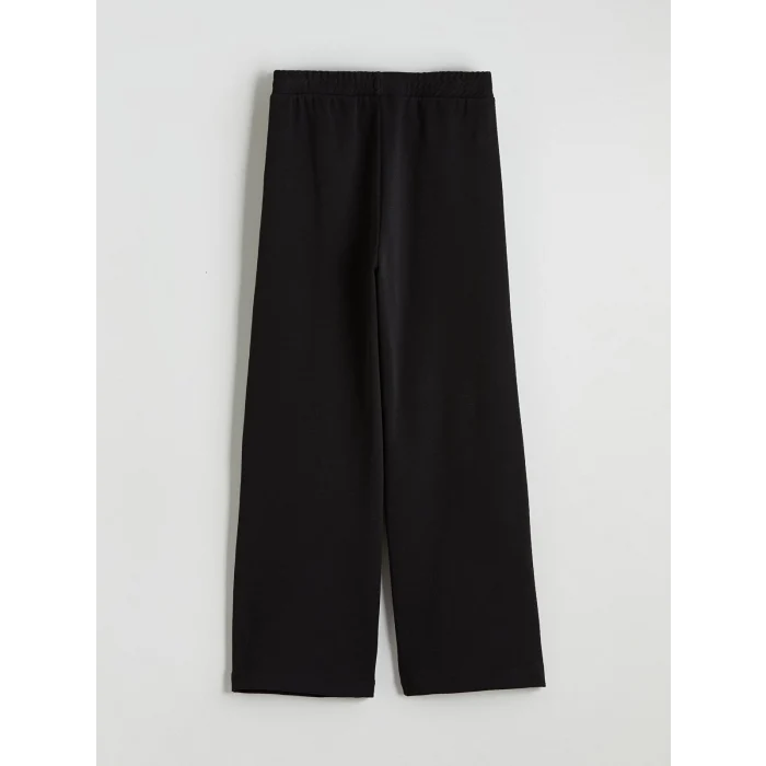 LCW Kids Siyah Beli Lastikli Soft Touch Kız Çocuk Eşofman Altı