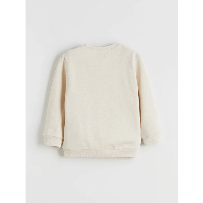 LCW Kids Beyaz Baskılı Erkek Çocuk Sweatshirt