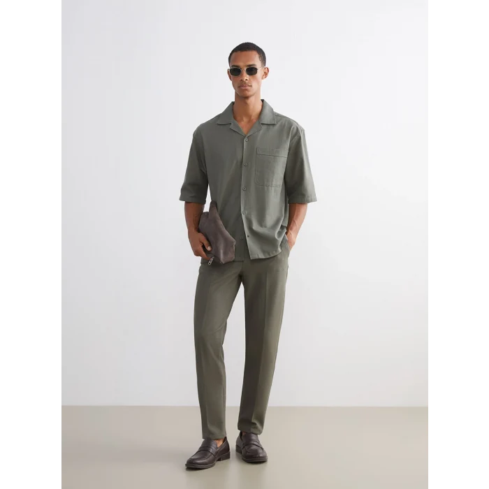 LCW Vision Yeşil Regular Fit Erkek Gömlek