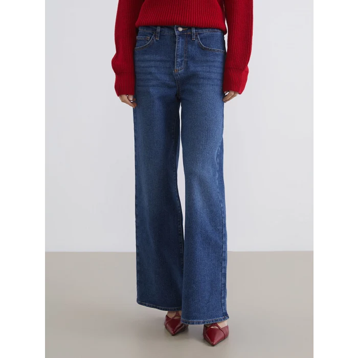 LCW Jeans İndigo Wideleg Kadın Jean Pantolon