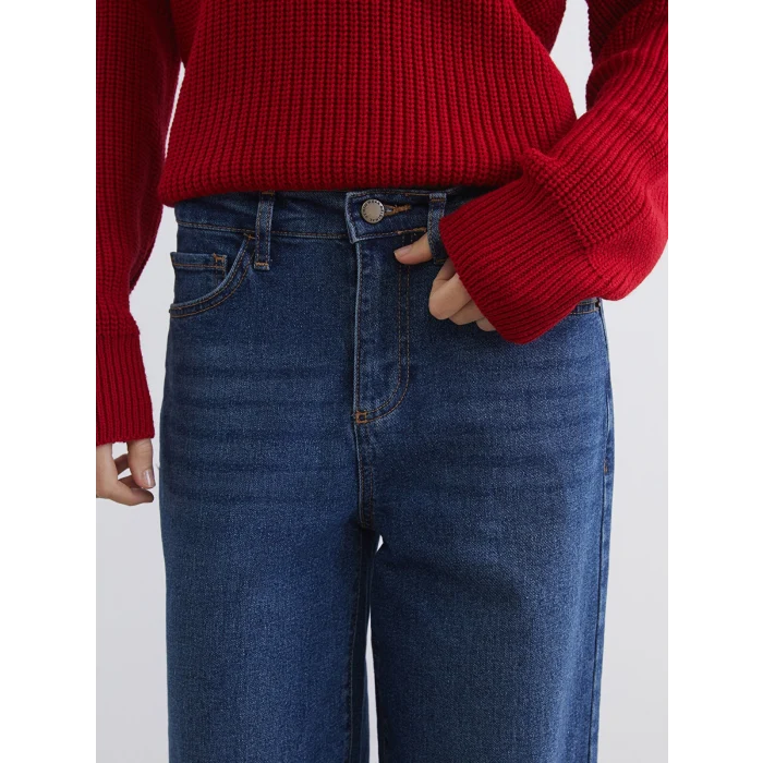 LCW Jeans İndigo Wideleg Kadın Jean Pantolon