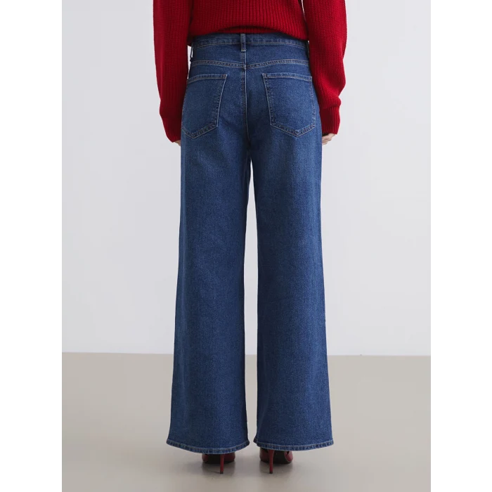 LCW Jeans İndigo Wideleg Kadın Jean Pantolon