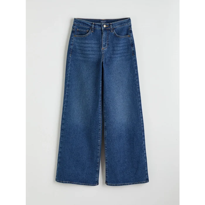 LCW Jeans İndigo Wideleg Kadın Jean Pantolon