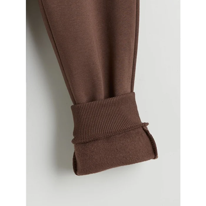 LCW Kids Kahverengi Baskılı Erkek Çocuk Sweatshirt ve Eşofman Altı