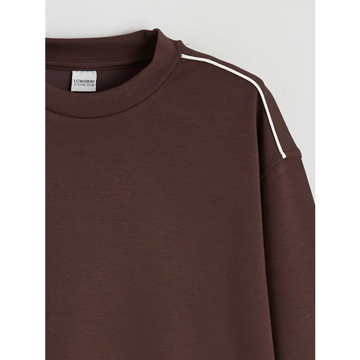 LCW Kids Mürdüm Bisiklet Yaka Kız Çocuk Kalın Sweatshirt