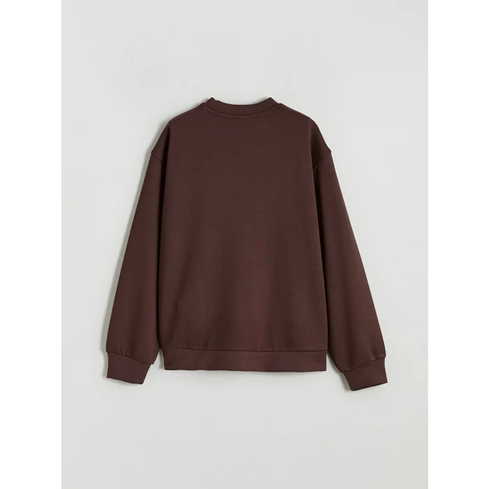 LCW Kids Mürdüm Bisiklet Yaka Kız Çocuk Kalın Sweatshirt