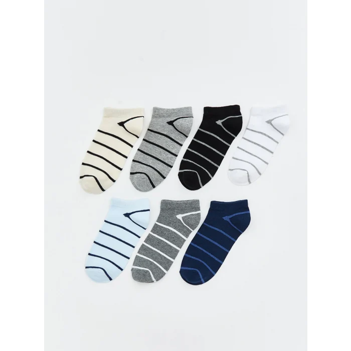LCW Kids Karışık Çizgili Erkek Çocuk Patik Çorap 7li