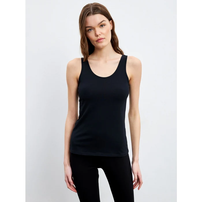 LCW DREAM Siyah U Yaka Kadın Atlet