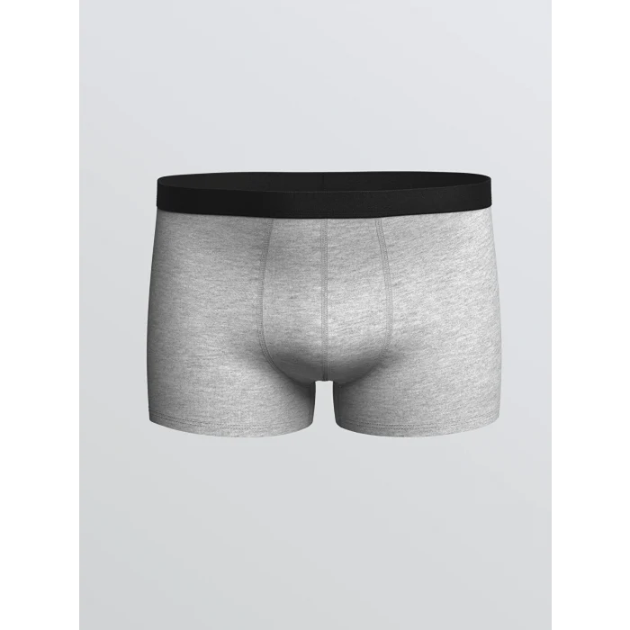 LC WAIKIKI Gri Standart Kalıp Pamuklu Esnek Erkek Boxer 3lü