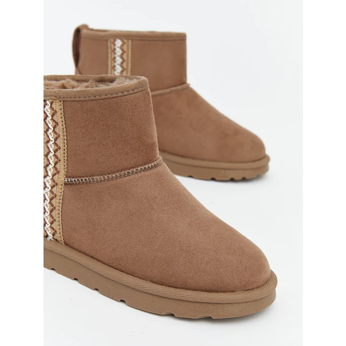 LCW STEPS Bej Kız Çocuk Süet Bot