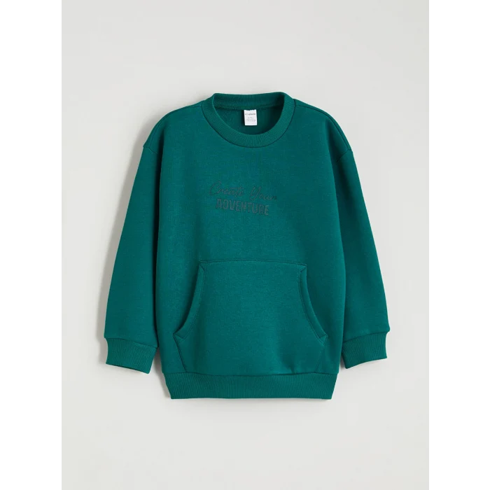 LCW Kids Yeşil Erkek Çocuk Kalın Sweatshirt ve Eşofman Altı