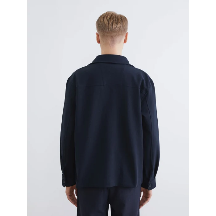 LCW Vision Lacivert Rahat Kalıp Erkek Gömlek Ceket