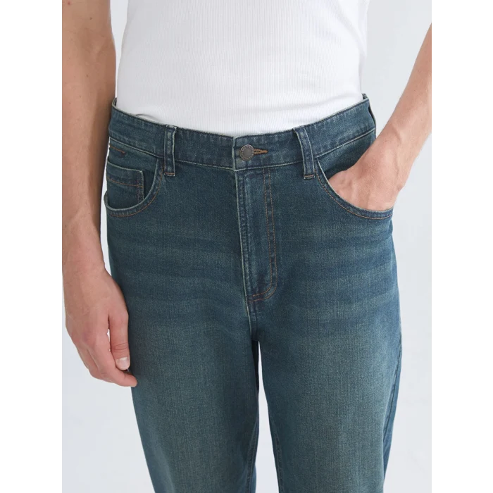 XSIDE Yeşil Loose Fit Erkek Jean Pantolon