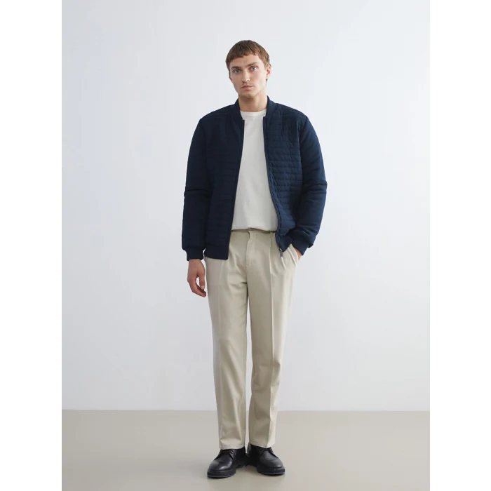 LCWAIKIKI Classic Lacivert Standart Kalıp Kolej Yaka Erkek Triko Hırka