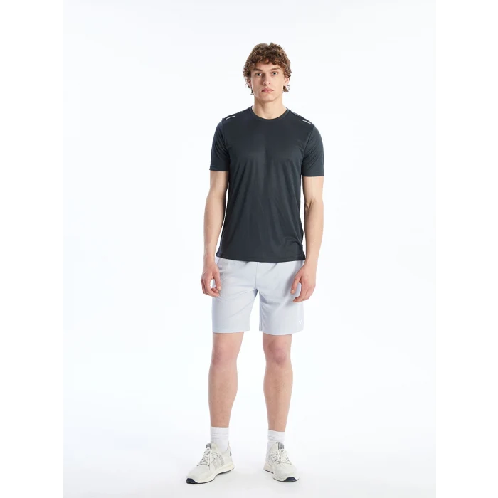 XSIDE ACTIVE Gri Bisiklet Yaka Kısa Kollu Erkek Spor Tişört