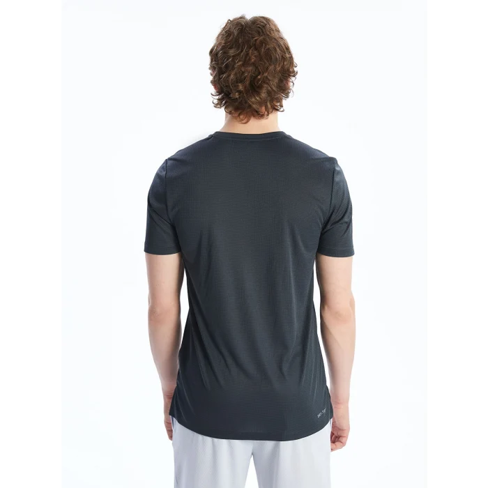 XSIDE ACTIVE Gri Bisiklet Yaka Kısa Kollu Erkek Spor Tişört