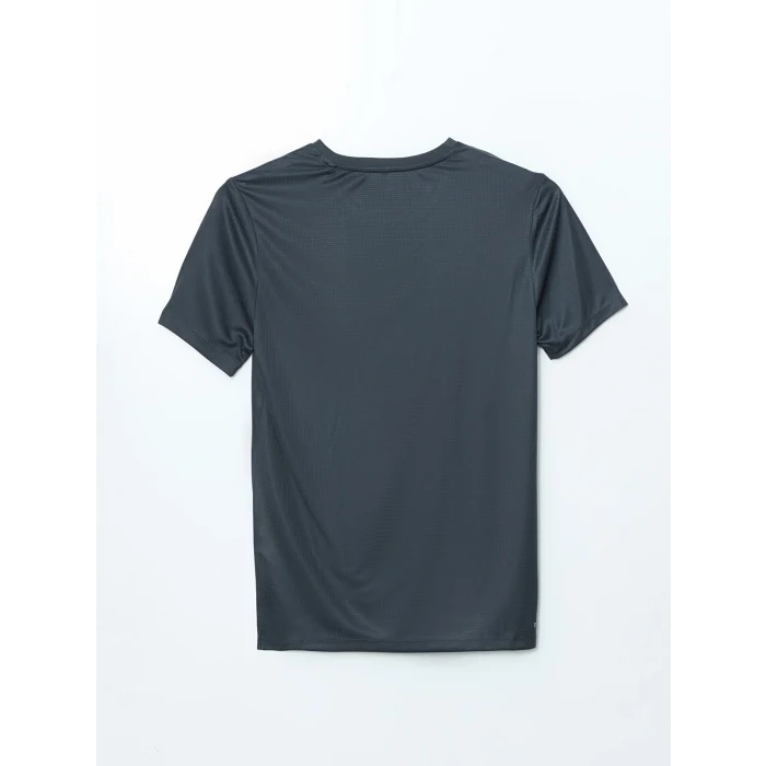 XSIDE ACTIVE Gri Bisiklet Yaka Kısa Kollu Erkek Spor Tişört