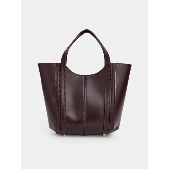 LCW ACCESSORIES Bordo Deri Görünümlü Kadın Kol Çantası