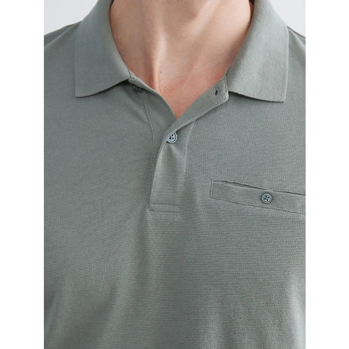 LCWAIKIKI Classic Yeşil Polo Yaka Pike Erkek Tişört