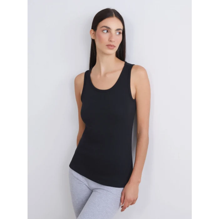 LCW DREAM Siyah Bisiklet Yaka Kadın Atlet