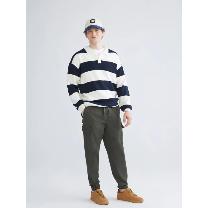 XSIDE Yeşil Standart Kalıp Erkek Kargo Pantolon