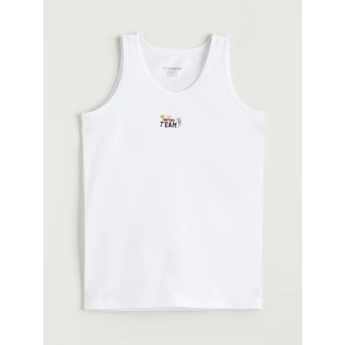 LCW Kids Beyaz Bisiklet Yaka Erkek Çocuk Atlet 2li