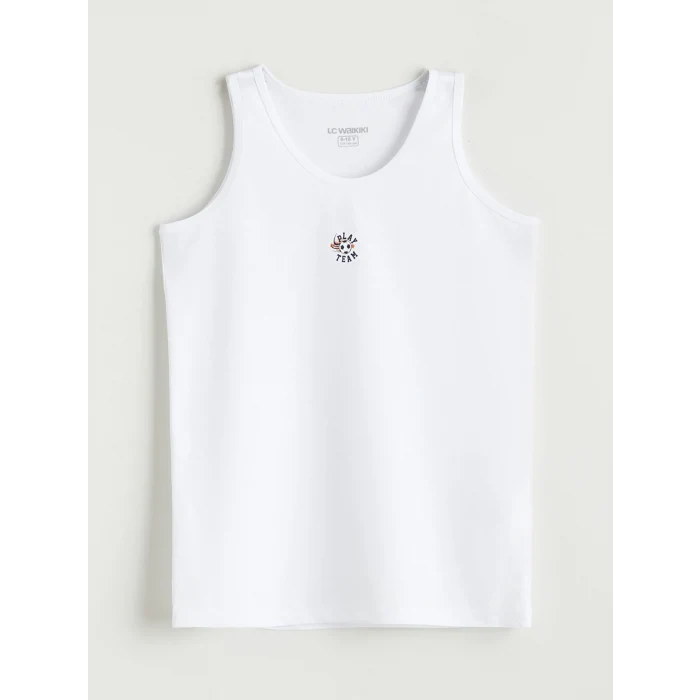 LCW Kids Beyaz Bisiklet Yaka Erkek Çocuk Atlet 2li