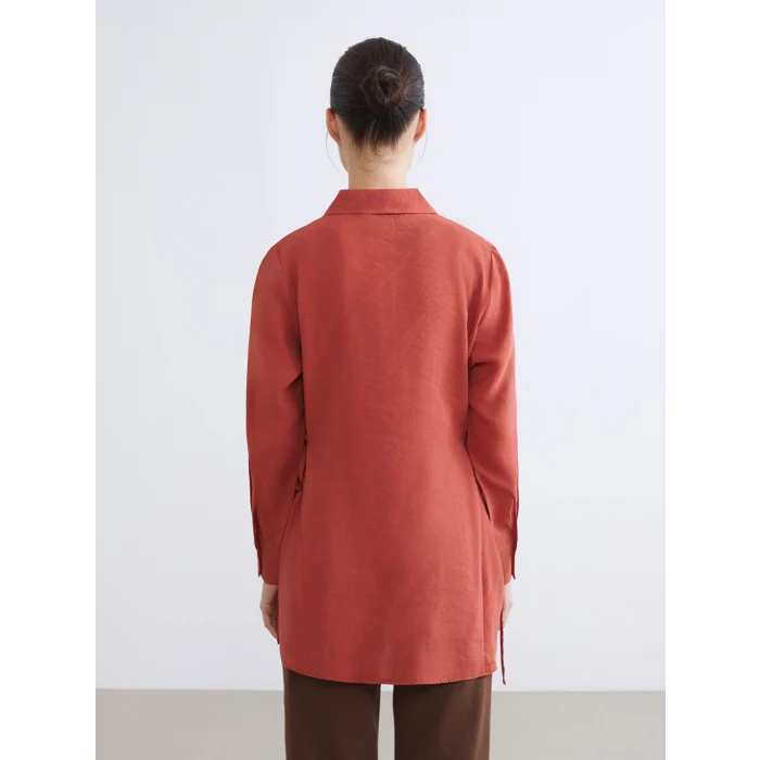 LCWAIKIKI Classic Kahverengi Kadın Gömlek Tunik