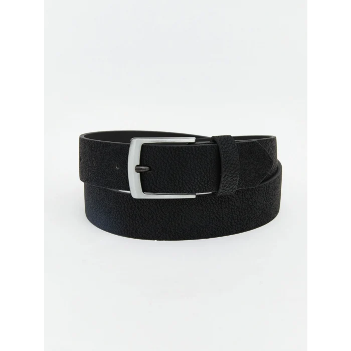 LCW ACCESSORIES Siyah Deri Görünümlü Erkek Çocuk Kemer